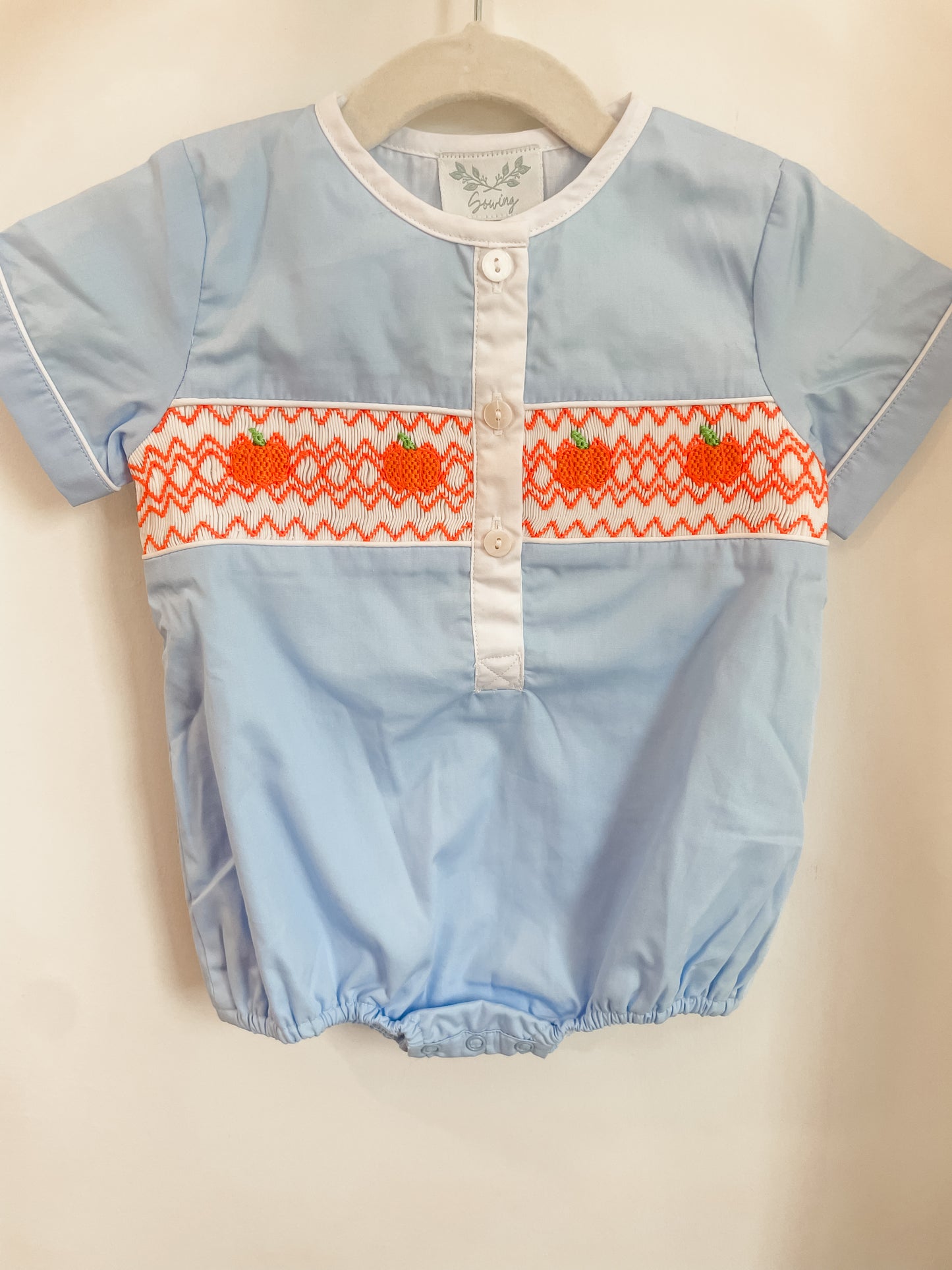 Pumpkin Smocked Bubble