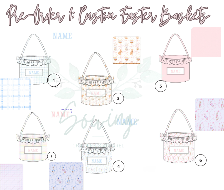 Custom Basket with Ruffles