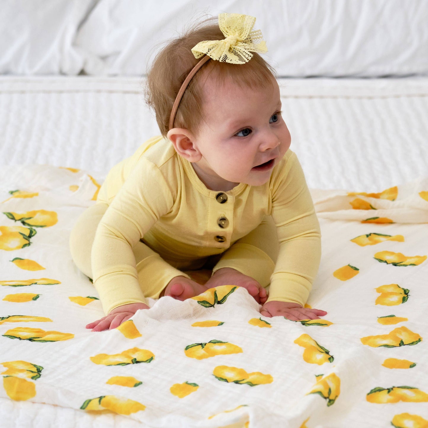 When Life Hands You Lemons Baby Swaddle Blanket