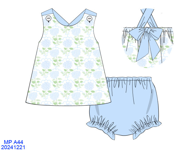 Hydrangea Collar Tank Set