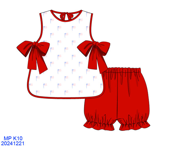 Red White and Blue Set with Bows