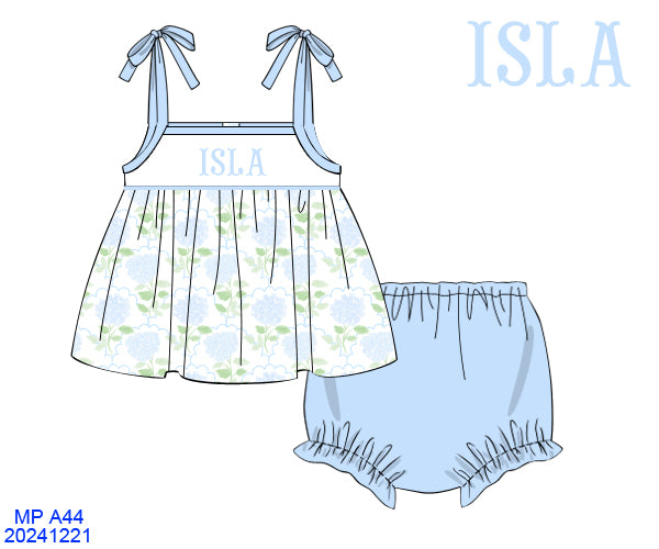 Hydrangea Smock Tank Set