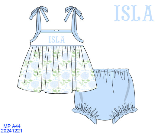 Hydrangea Smock Tank Set