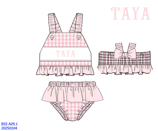 Girls Two Piece Swim (More Patterns Available)