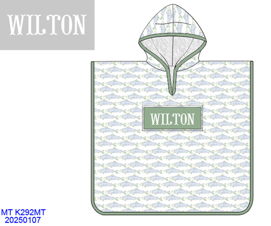 Boys Swim Cover Up/Bath Towel (More Colors Available)