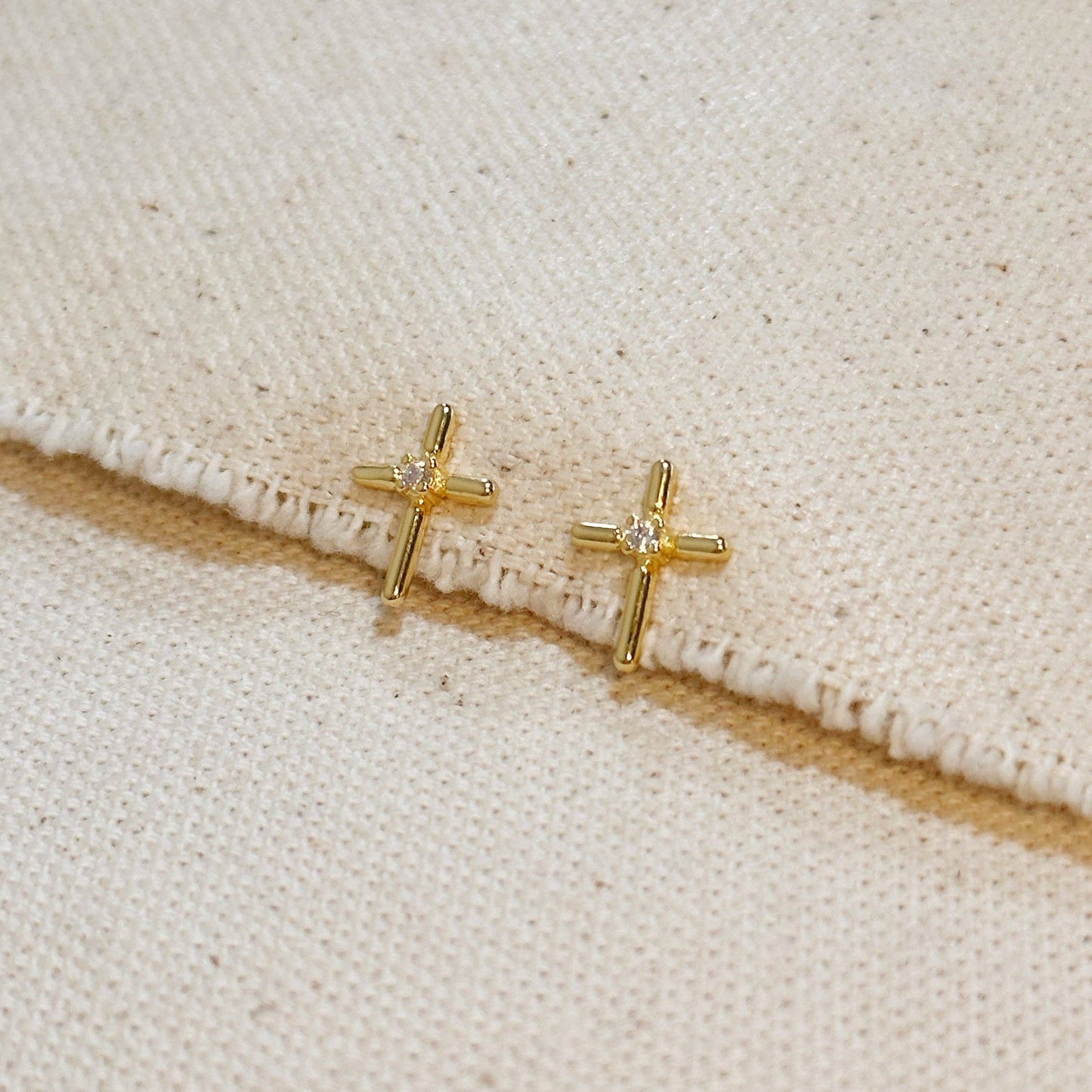 Mini Cross Stud Earrings