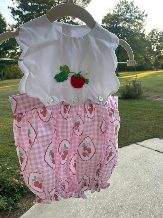 Summer Strawberry French Knot Bubble