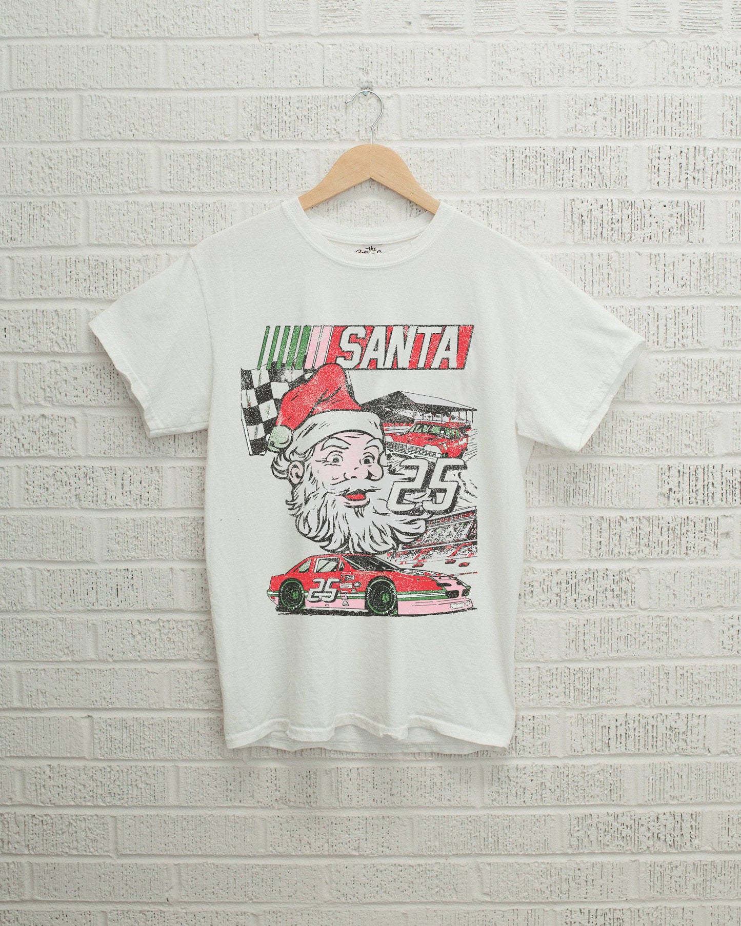 Santa Race Car Tee