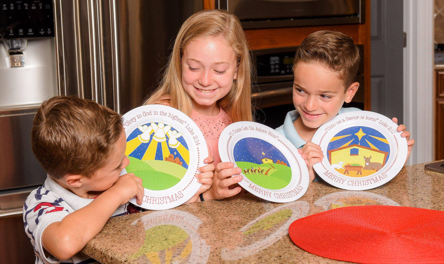 Manger Christmas Plate