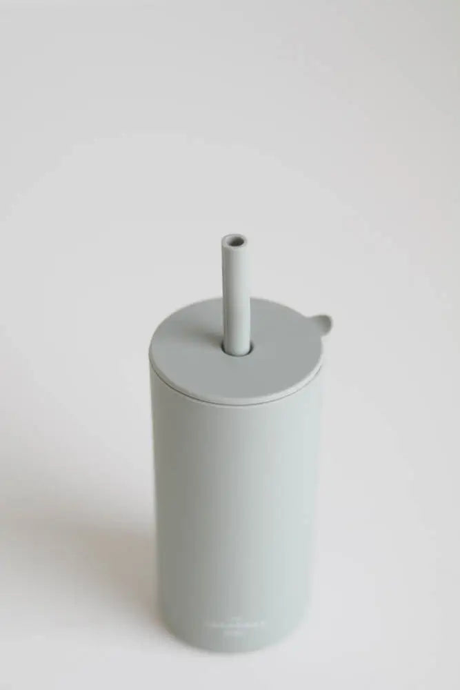 Kid Silicone Straw Cup Sage