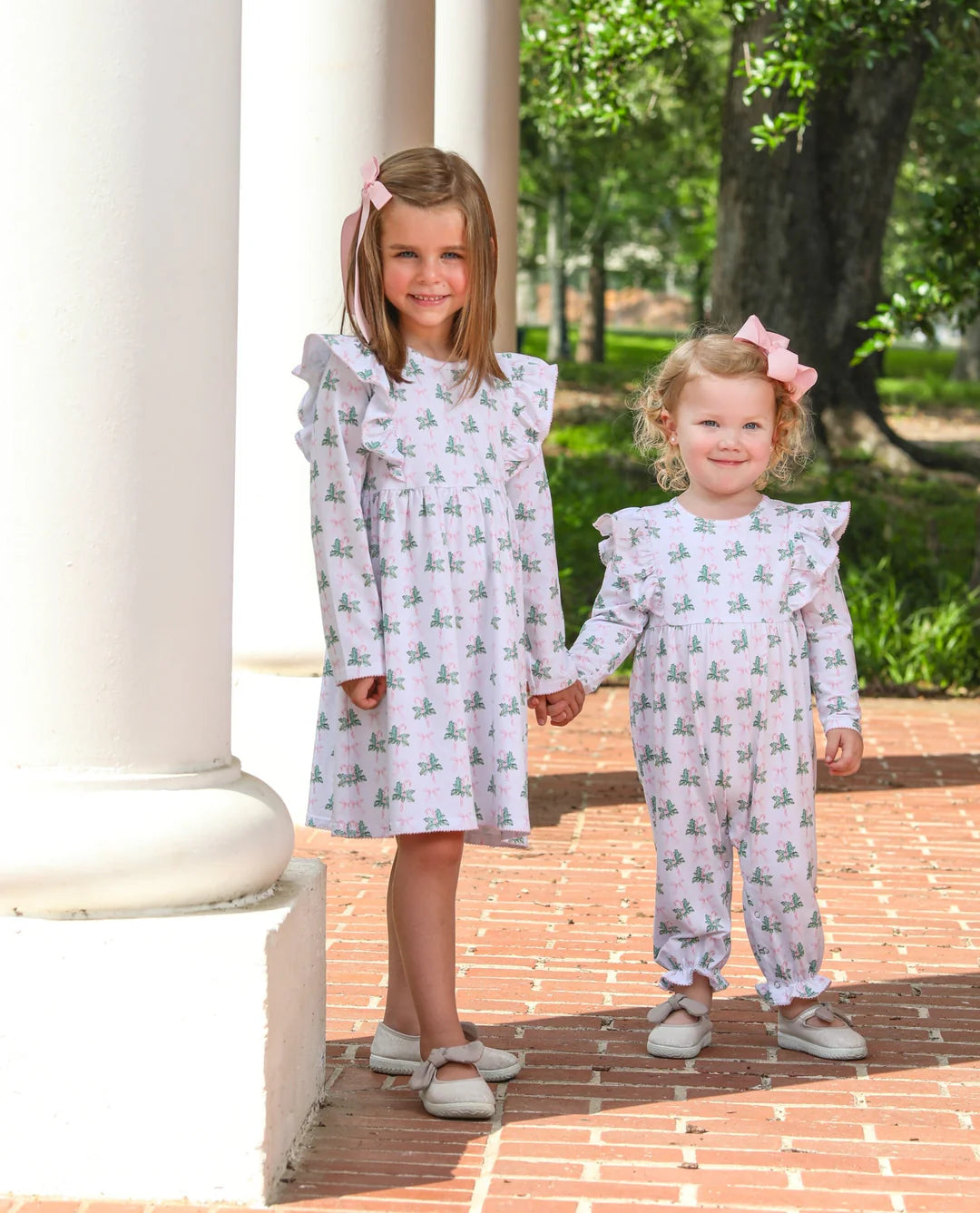 Pink Bows and Mistletoes Dress