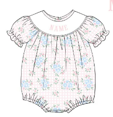 May Flowers Custom Name Bubble