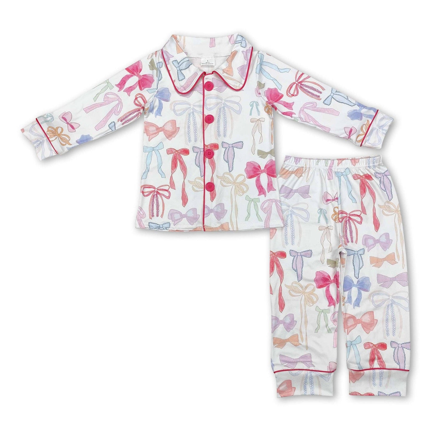 Bow Button Up Pajamas